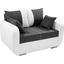 Zweisitzer-Sofa Faro - Chromfarben/Schwarz, KONVENTIONELL, Holz/Textil (150/90/92cm) Zweisitzer-Sofa Faro - Chromfarben/Schwarz, KONVENTIONELL, Holz/Textil (150/90/92cm)