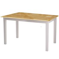 Esstisch Montana Weiß Kieferfarben - Weiß/Kieferfarben, MODERN, Holz/Holzwerkstoff (120/74/75cm) - MID.YOU