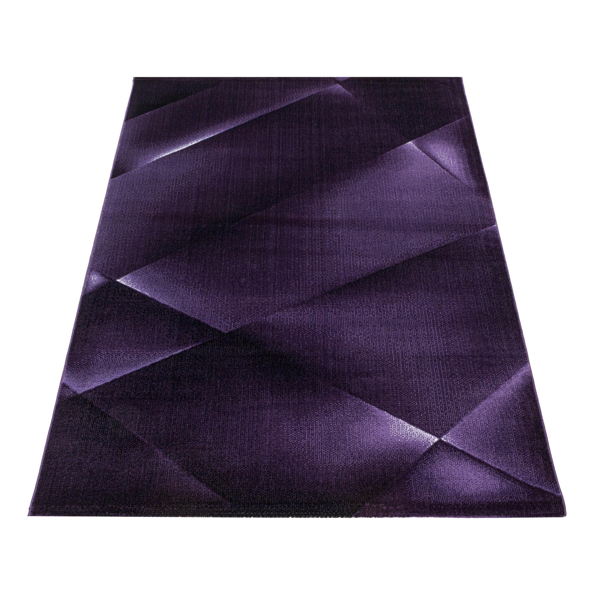 Teppich Läufer Lila Costa 80x250 cm - Lila, Design, Textil (80/250cm)