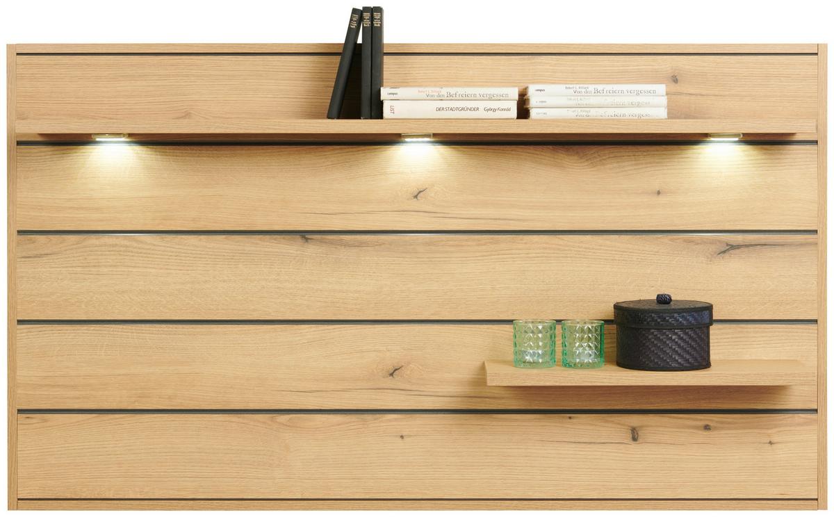 Wohnkombination Modern 4-Tlg. Limit Matera/Eiche Dekor - MODERN, Glas/Holzwerkstoff (326/201/40cm)