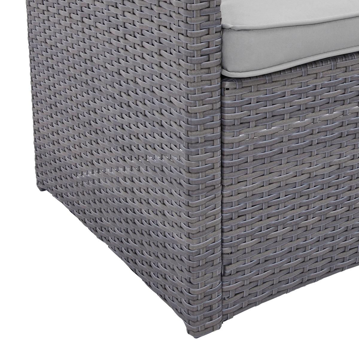 TERASOVÁ SEDACÍ SOUPRAVA Marrakesch 1, 181/240cm - šedá/černá, Moderní, kov/textil (181/70/240cm) - Modern Living