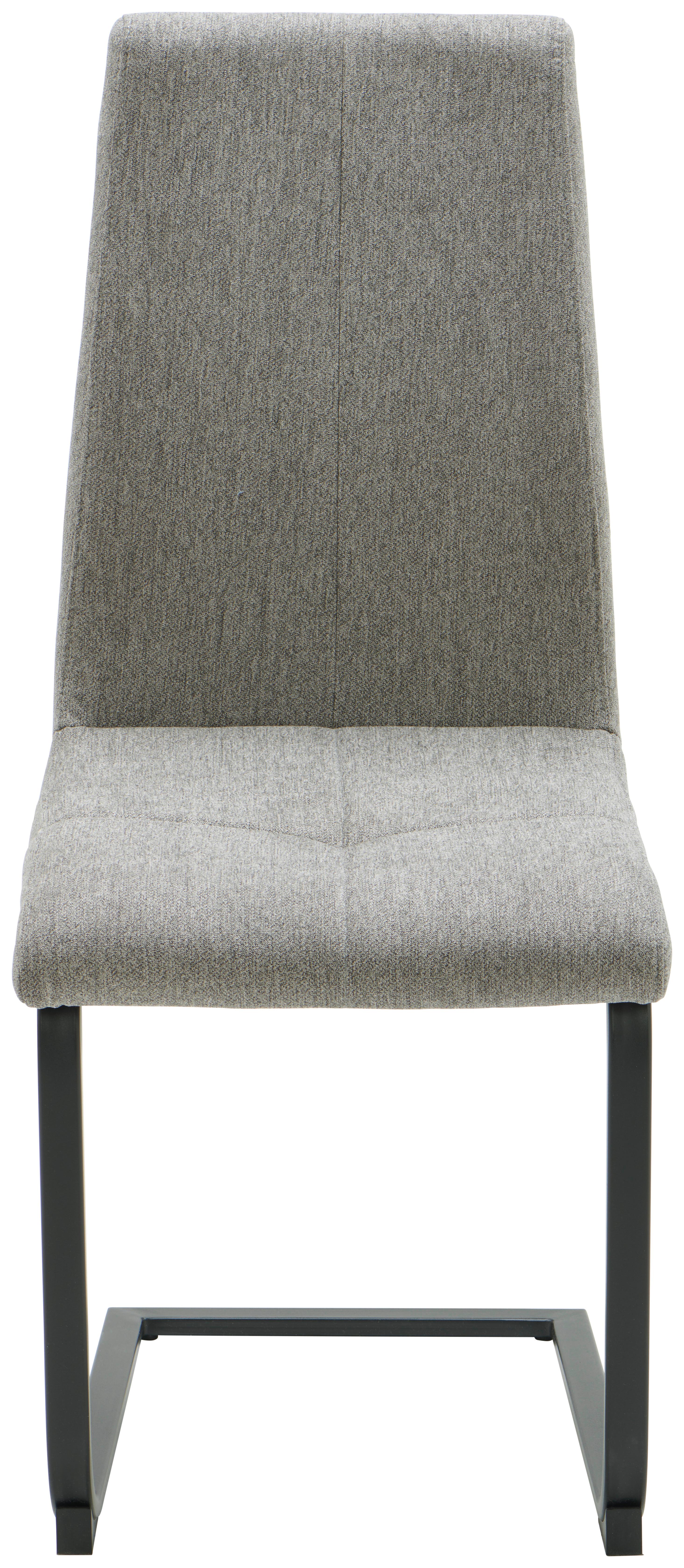 Schwingstuhl Tristan Grau/Schwarz Gepolstert - Schwarz/Grau, MODERN, Holz/Textil (41/102/58cm) - James Wood