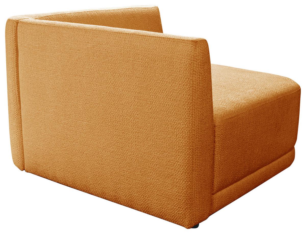 Sofa Zuri Senfgelb/rot, B:110cm - Rot/Senfgelb, Trend, Textil (110/75/115cm) - Livetastic