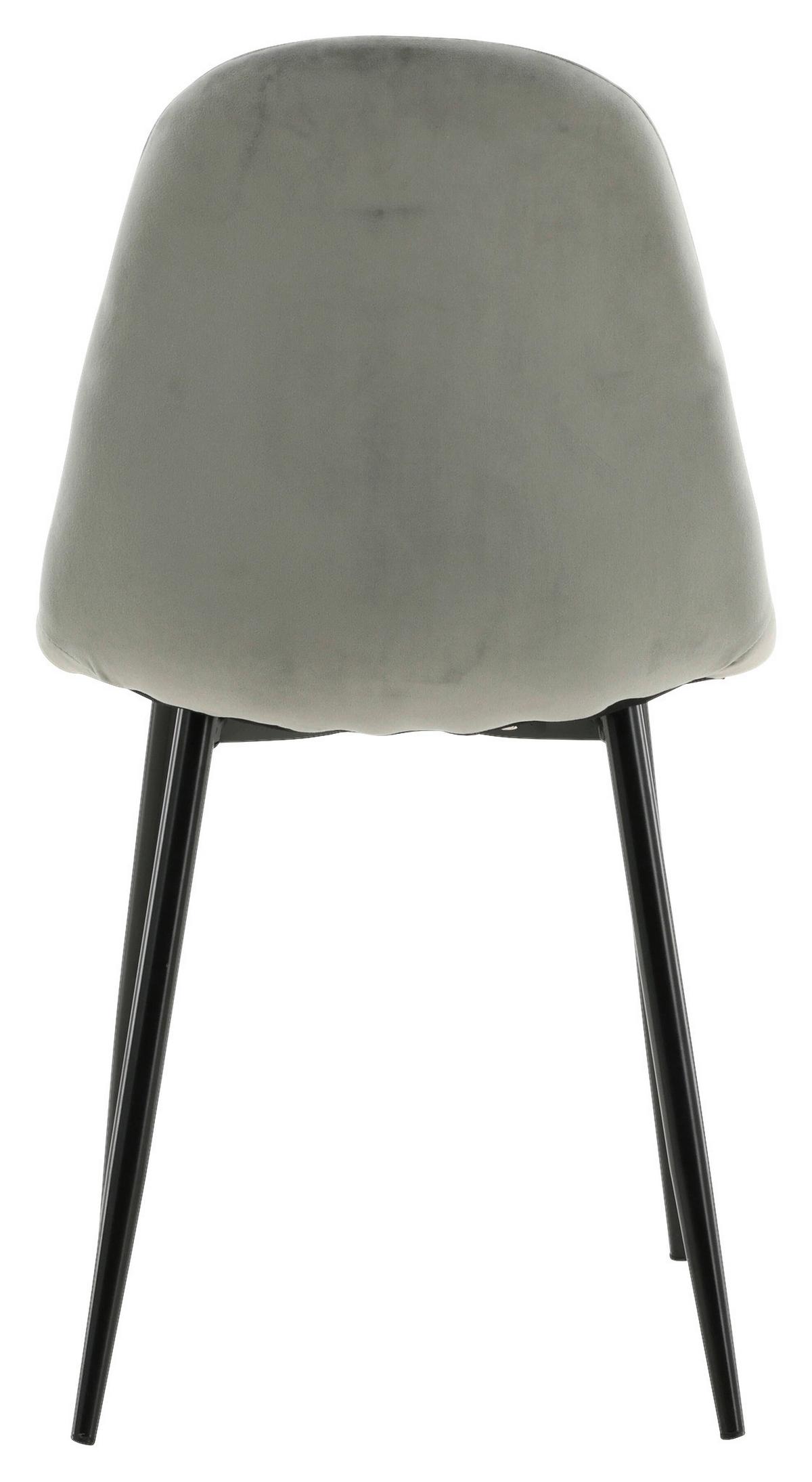 Stuhl-Set Polar - Schwarz/Grau, Design, Textil/Metall (42,5/88/53cm) - Livetastic