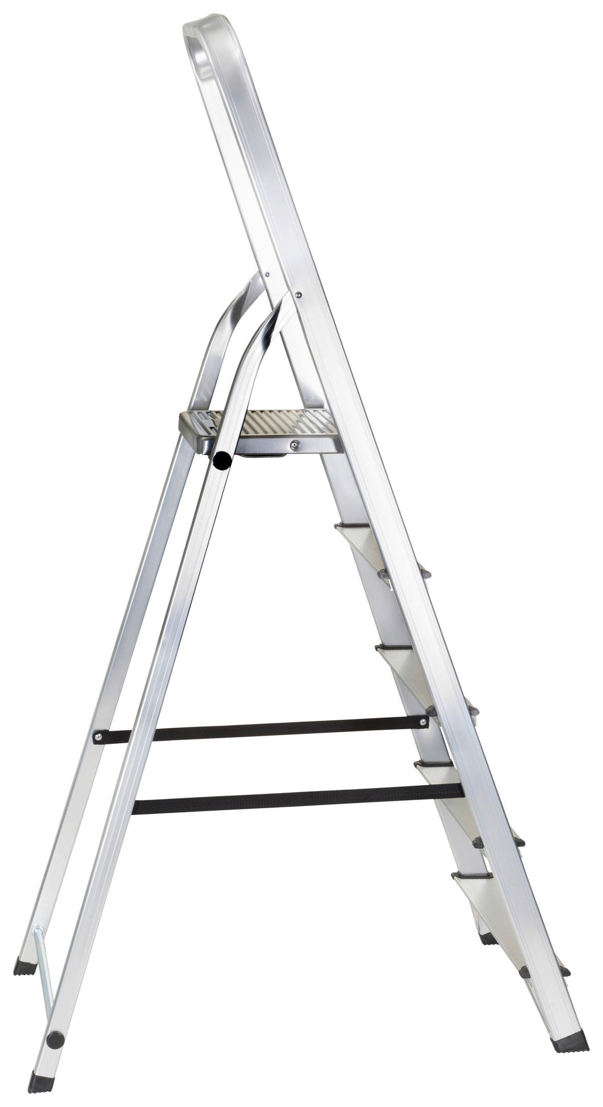 Klapptrittleiter Solid IIi - Alufarben, Basics, Metall (44/170/12cm) - MID.YOU
