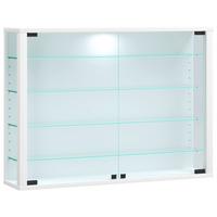 Hängevitrine Vitrosa Weiß B: 83 Cm - Weiß, Design, Glas/Holzwerkstoff (83/60/18cm) - MID.YOU