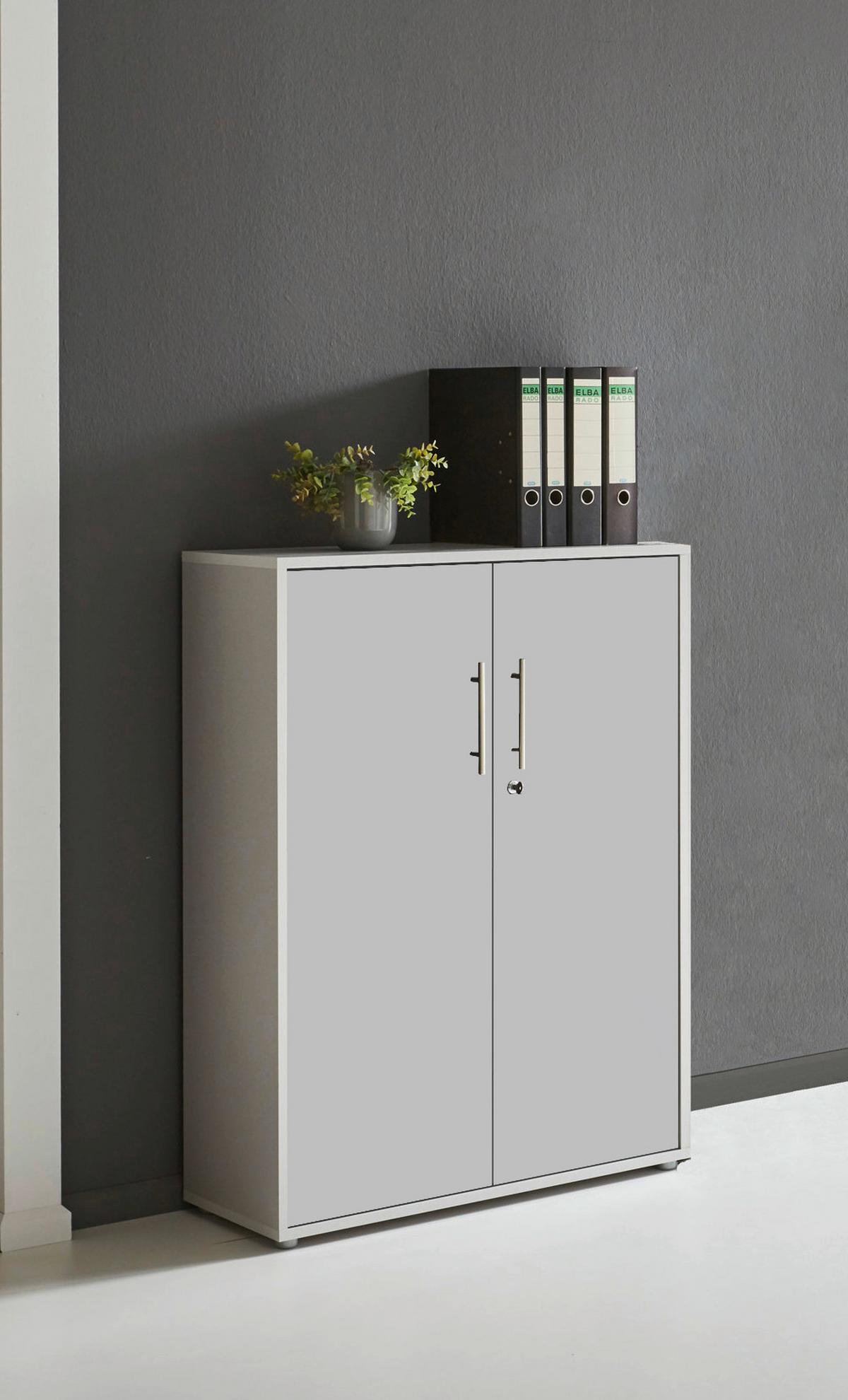 AKTENSCHRANK OFFICE EDITION - Grau, MODERN, Holzwerkstoff (84,4/113,6/33cm) - MID.YOU