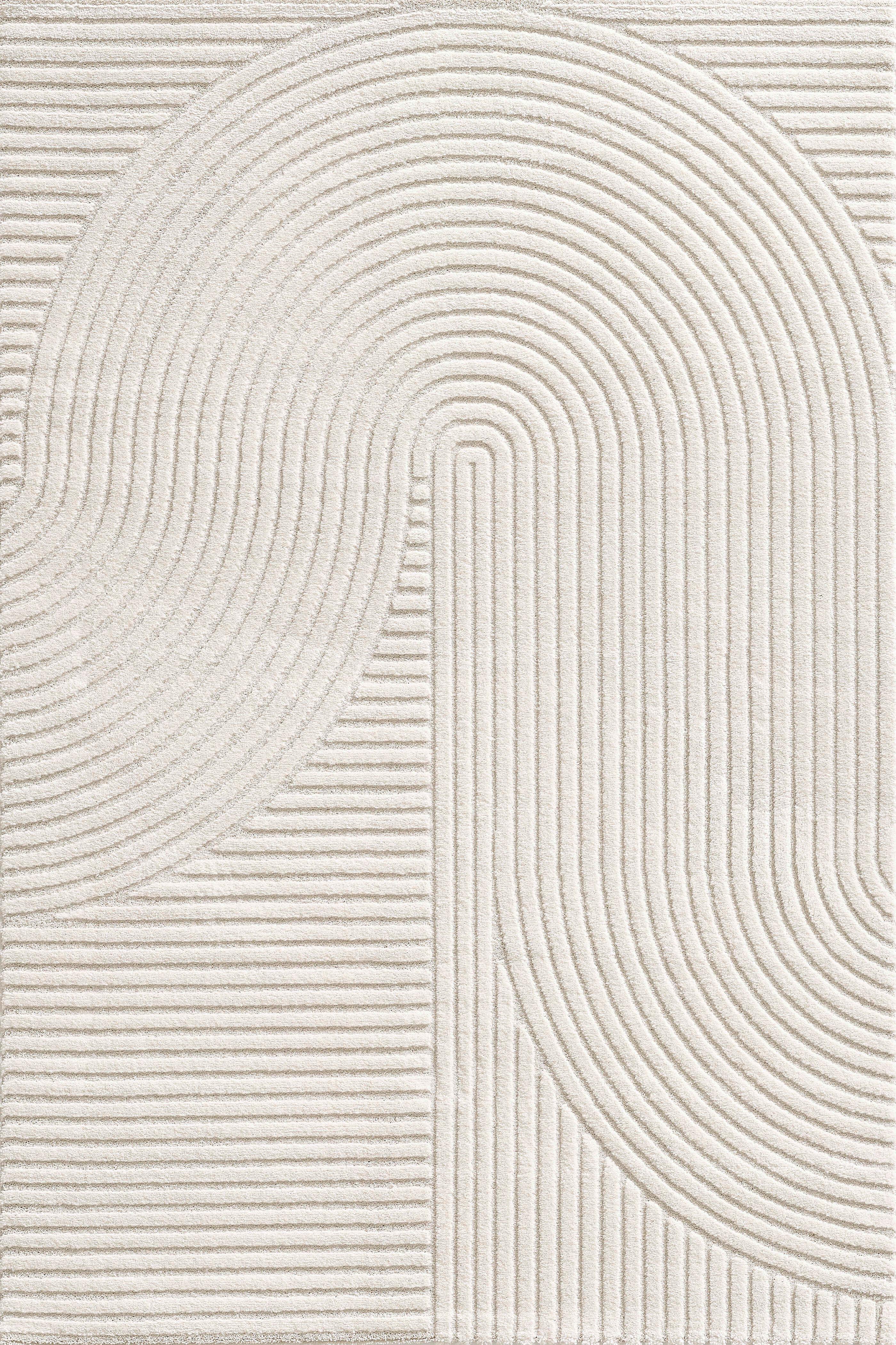 Webteppich Beige/creme Elio 160x230 Cm Jute - Beige/Creme, KONVENTIONELL, Textil (160/230cm)