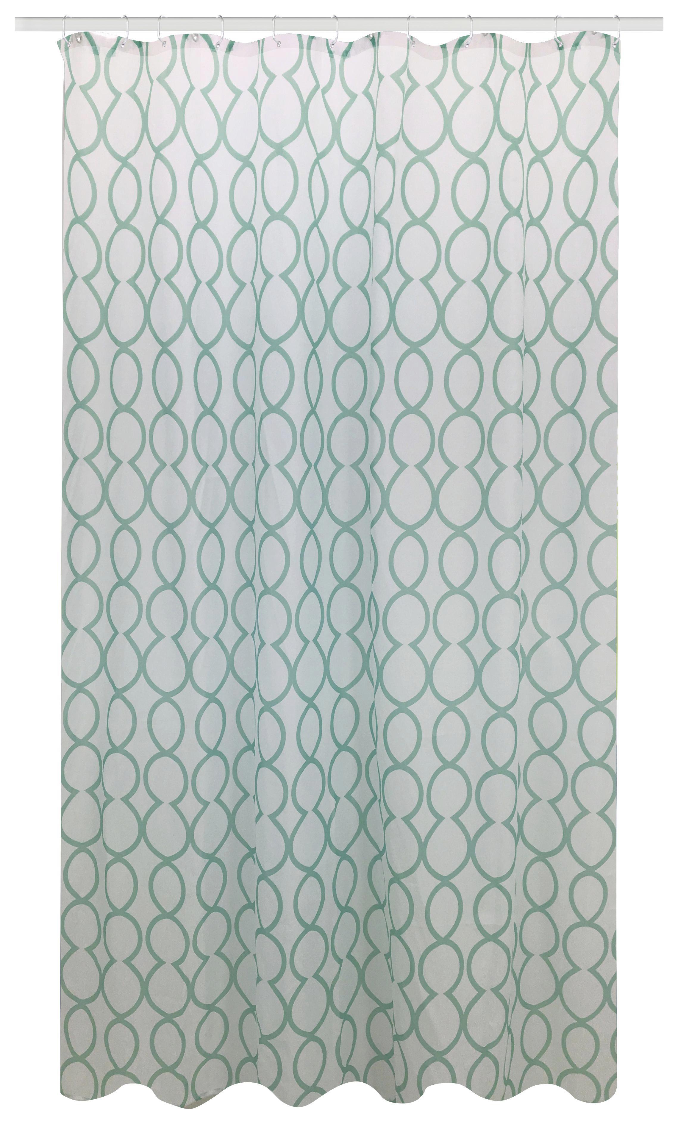 Zuhanyfüggöny Svenja - Jadezöld, modern, Textil (180/200cm) - Luca Bessoni