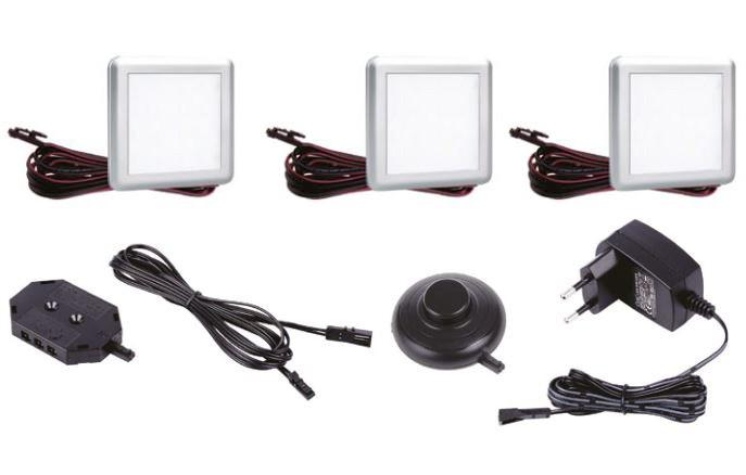 Unterbauleuchten-Set Weiß LED-Leuchtmittel - Weiß, KONVENTIONELL, Kunststoff - MID.YOU