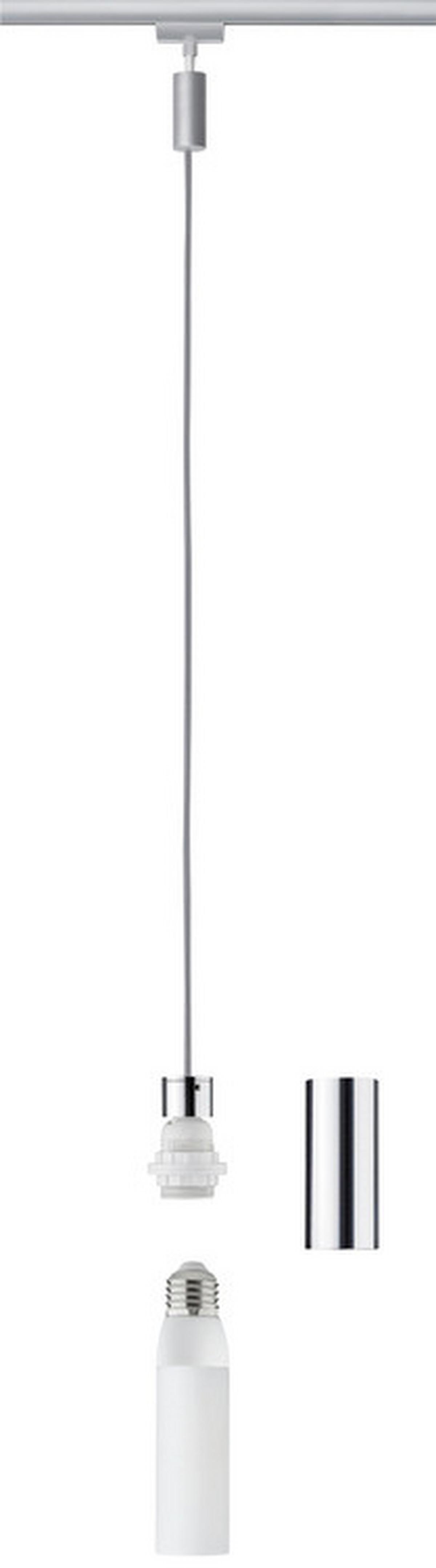 Schienensystem Urial Hängeleuchte 95436 Chromfarben - Chromfarben, Design, Metall (150cm) - Paulmann