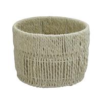 Košík CASEI ROUND -S- LAVEL ROUND - prírodná farba, Konventionell, kov/papier (18/13cm) - Mömax