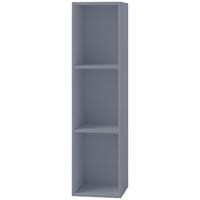 Regál na vinylové desky Platto, š. 34cm - šedá, Basics, kompozitní dřevo (34/107/30cm) - MID.YOU