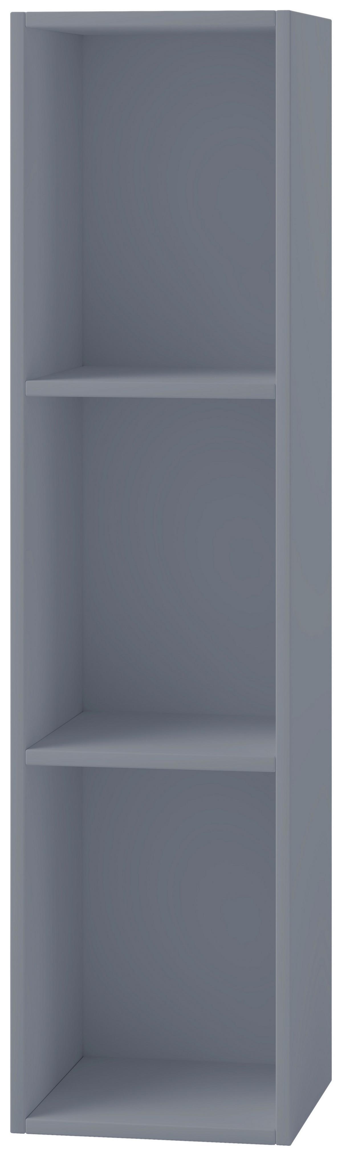 Regál na vinylové desky Platto, š. 34cm - šedá, Basics, kompozitní dřevo (34/107/30cm) - MID.YOU