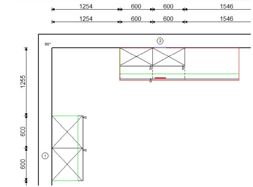 Plánovatelná kuchýň PN 205 rozměr 120+275 cm