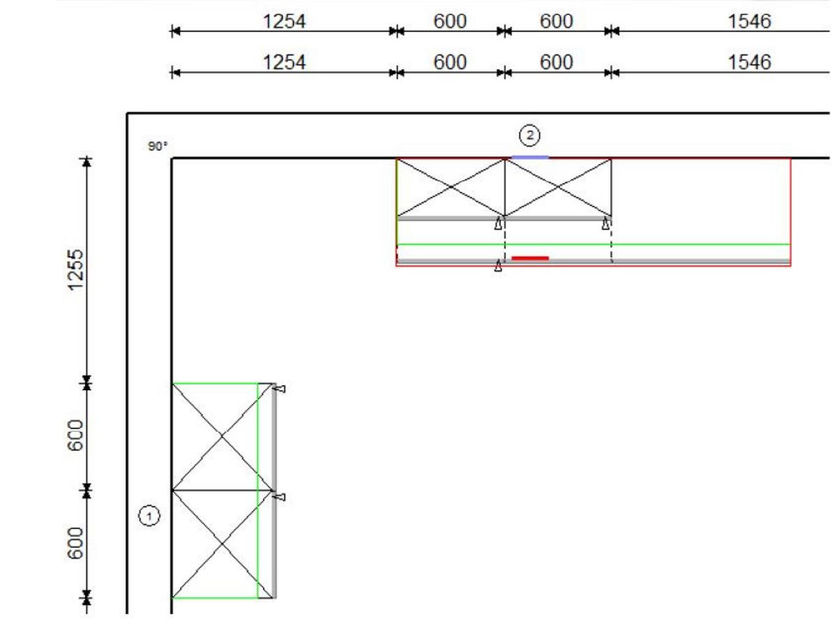 Plánovatelná kuchýň PN 205 rozměr 120+275 cm