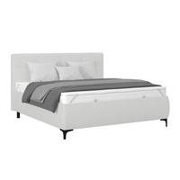 Polsterbett Zeni 160 - Creme/Schwarz, KONVENTIONELL, Holz/Holzwerkstoff (160/200cm)