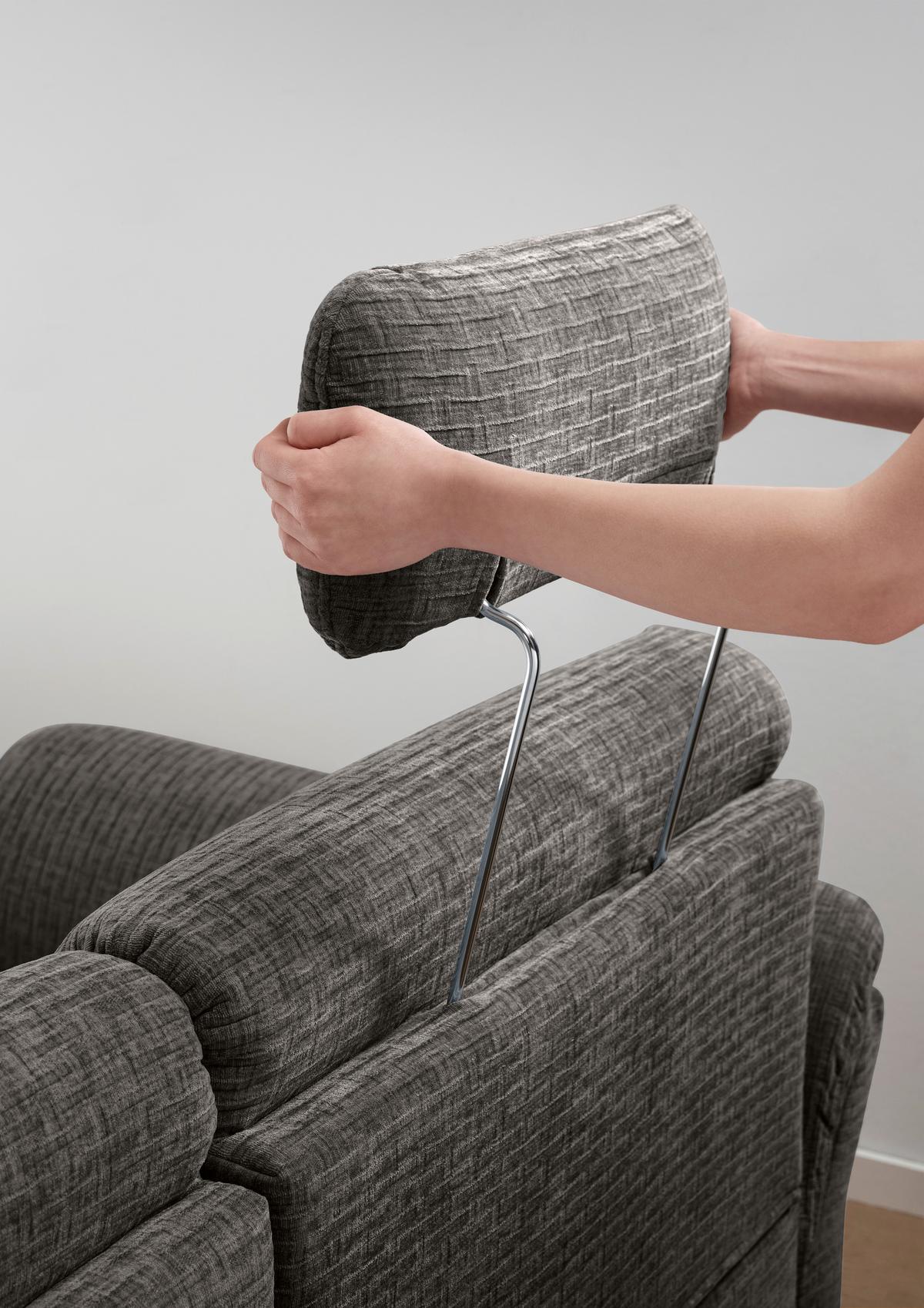 Ecksofa Cavoli Graubraun S: 176x279 cm - Graubraun/Schwarz, MODERN, Textil (176/279cm) - Livetastic