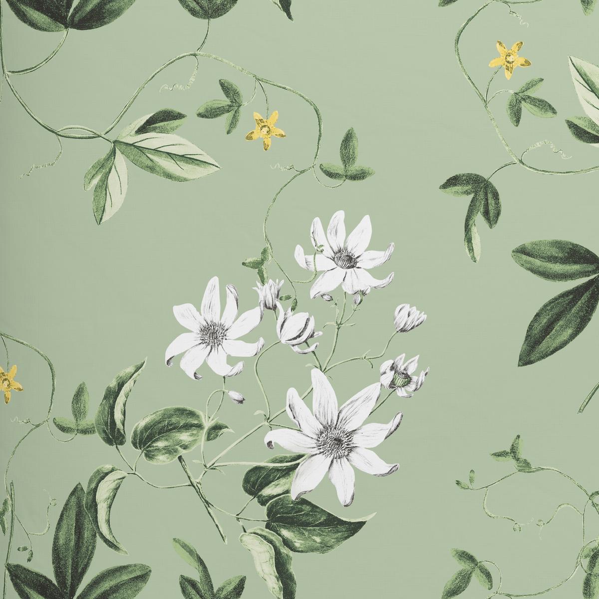 Renforcé-bettwäsche 140x200 Cm Gertrud Grün - Grün, ROMANTIK / LANDHAUS, Textil - James Wood