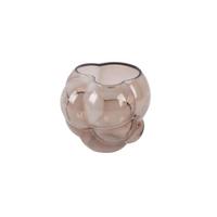 Váza BUBBLE - svetlohnedá, sklo (18,6/16,5/16,8cm) - Mömax