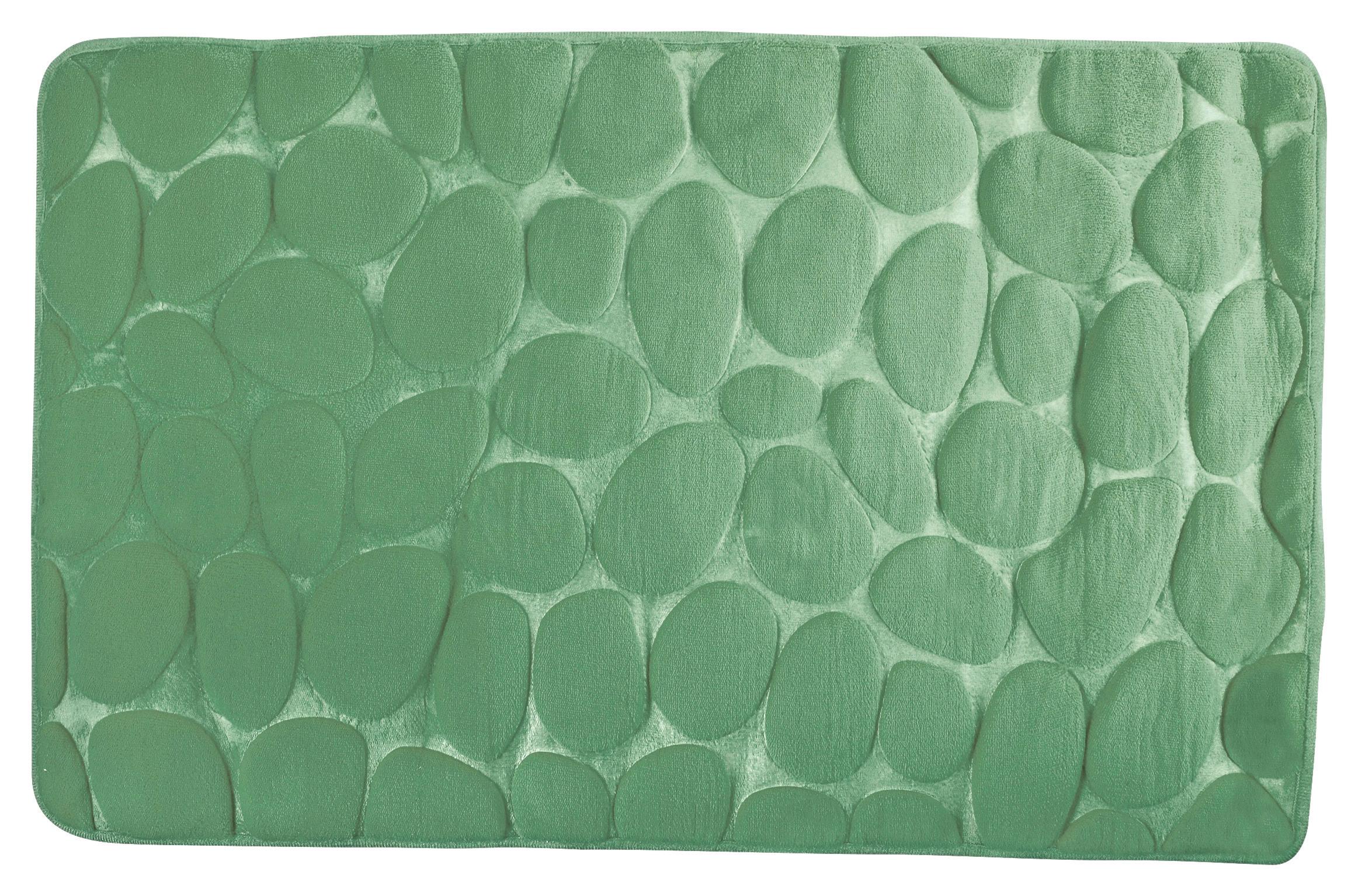 Badteppich Grün 50/80 cm - Grün, KONVENTIONELL (50/80cm) - Spirella