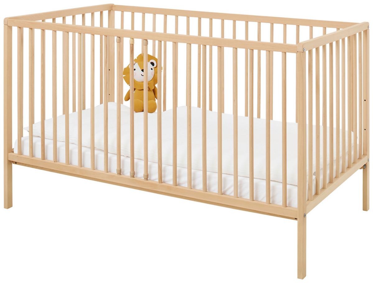 Gitterbett 111038 Hanna - Buchefarben, Natur, Holz (144/75/85cm) - Pinolino