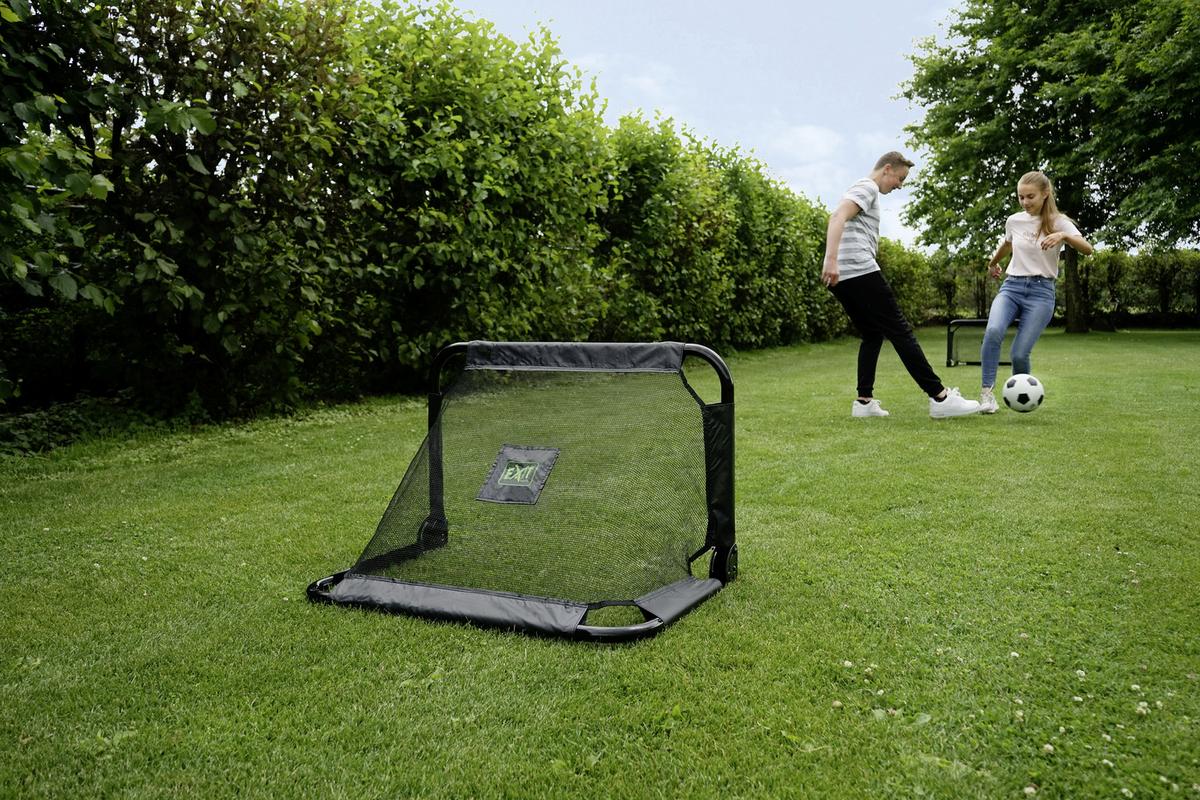 Fußballtor Kinder Exit Pico 90x60x60 Cm Faltbar - Schwarz, KONVENTIONELL, Kunststoff/Metall (90/60/60cm) - EXIT Toys