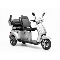 E-Seniorenmobil BILLY2L Lithium-Akku, 3-Rad, 1000W - Hellgrau, Basics, Metall (165/80/110cm)
