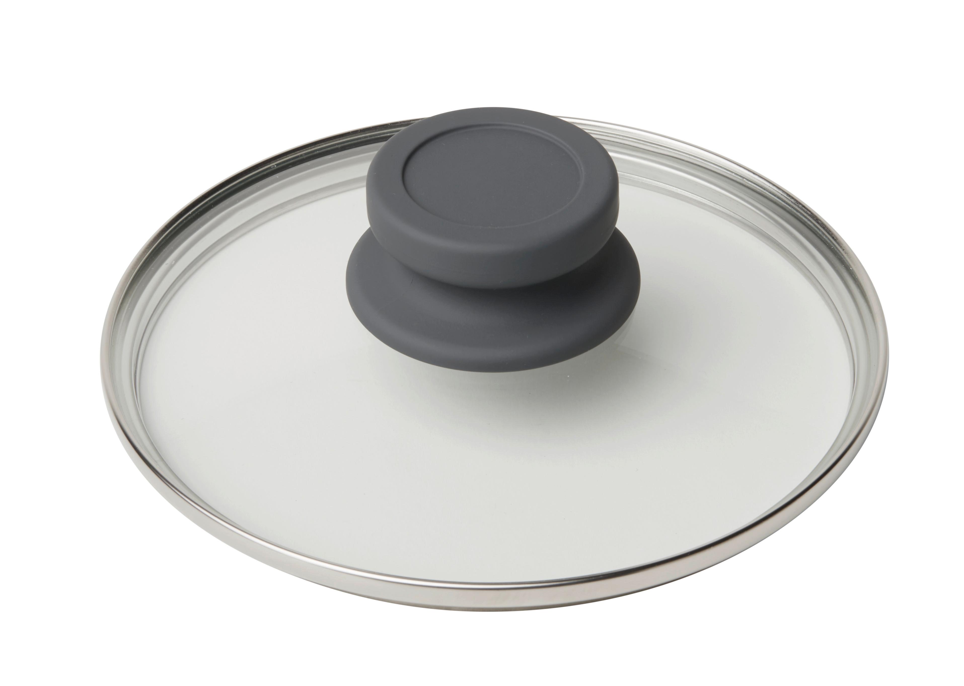 Pokrievka Basic, Ø: 16cm - číra/sivá, Konventionell, kov/plast (16cm) - Mömax
