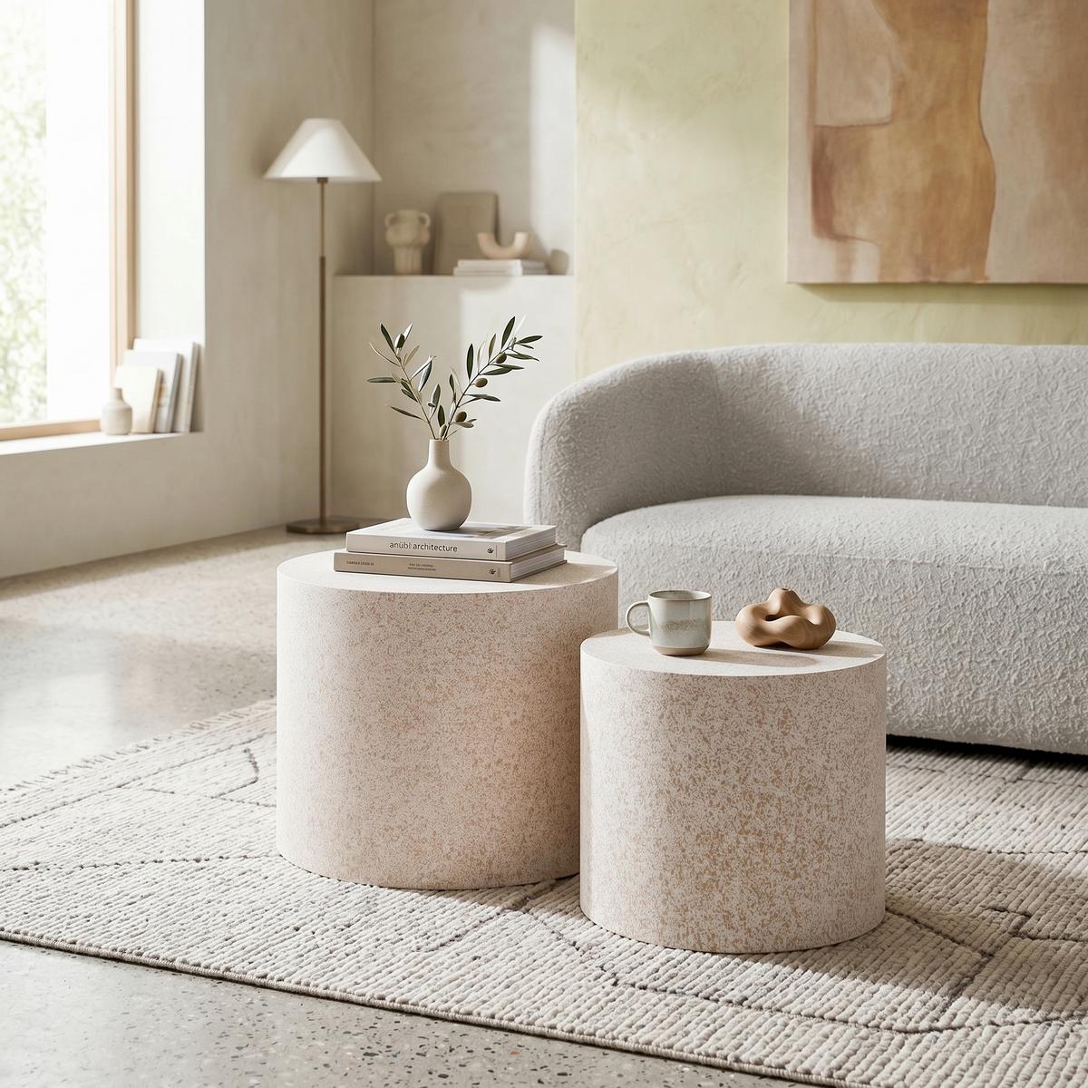 ODKLÁDACÍ STOLEK PAUL -TREND- - Sahara, Moderní, kompozitní dřevo (48/38/38/32cm) - Mömax
