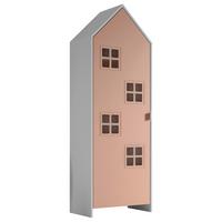 Kinderkleiderschrank Casami - Pink/Weiß, MODERN, Holzwerkstoff (57,6/171,3/37cm) - MID.YOU