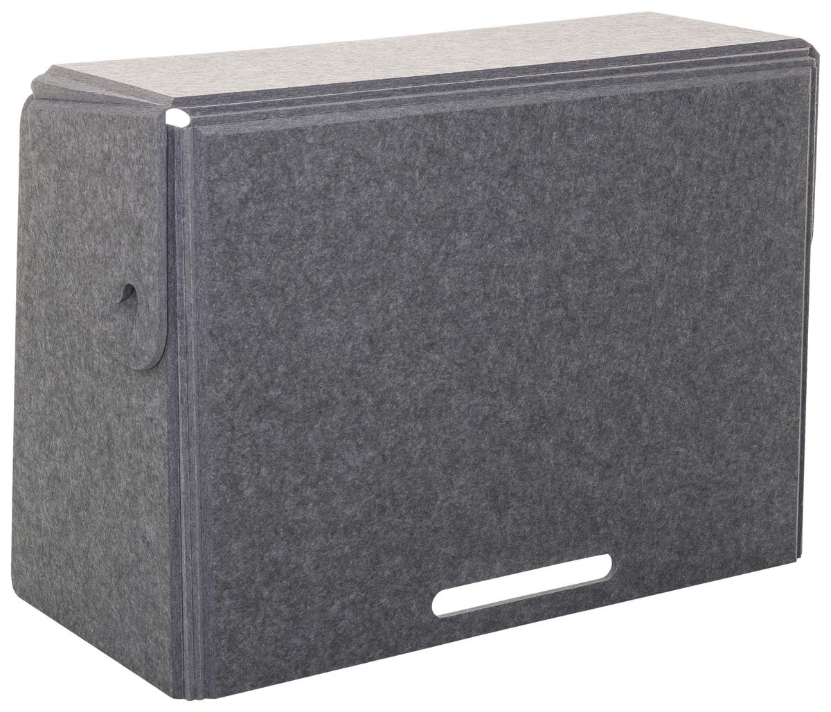 Trennwand Flexmiut Fold - Grau, Basics, Kunststoff/Textil (84/58/40cm) - MID.YOU