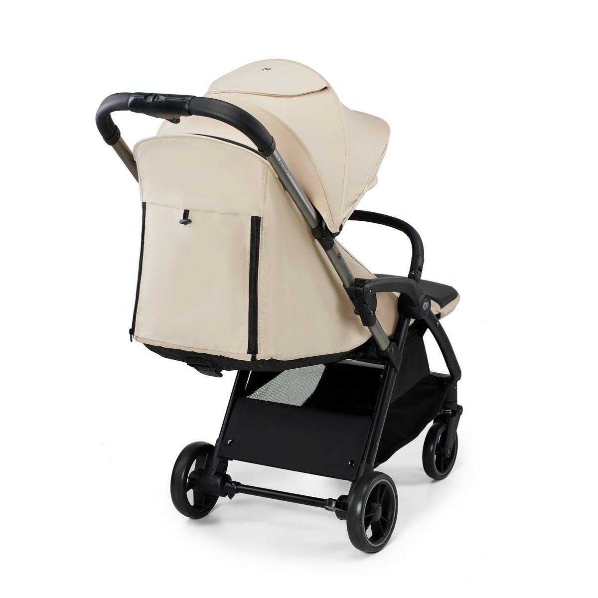 Buggy Apino Beige, B/H/T: 47x99x93cm - Beige/Schwarz, Basics (47/99/93cm) - Kinderkraft