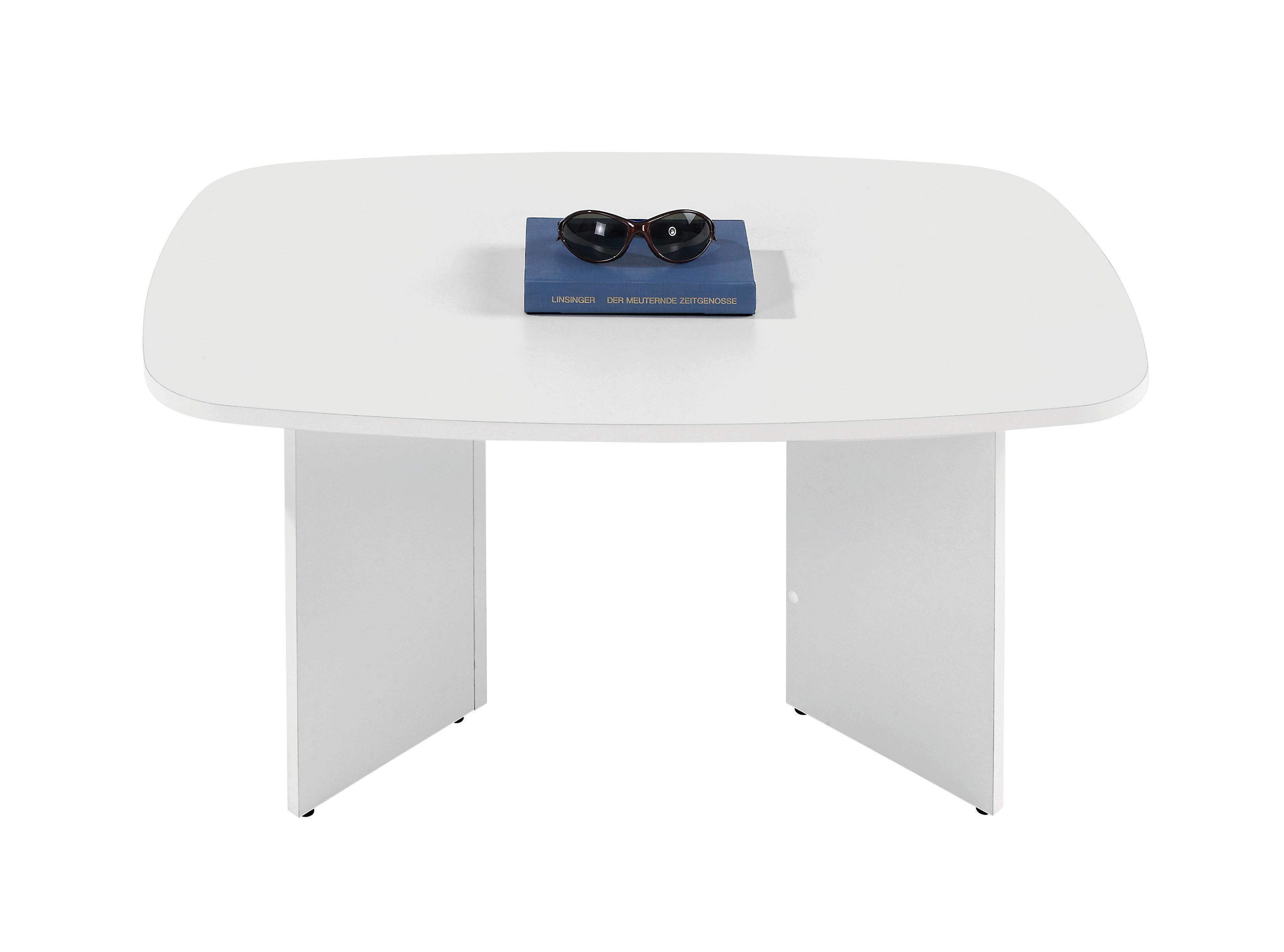 Couchtisch Magic, Weiß - Weiß, KONVENTIONELL, Holz (90/43/57cm)