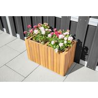 Blumenkasten H: 35 cm, Braun - Mokka, Basics, Holz (57/30/35cm) - Prestige Home
