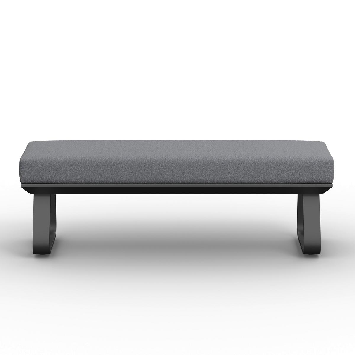 JÍDELNÍ TERASOVÁ SOUPRAVA EMMA - tmavě šedá/přírodní barvy, Moderní, kov/textil - Bessagi Garden