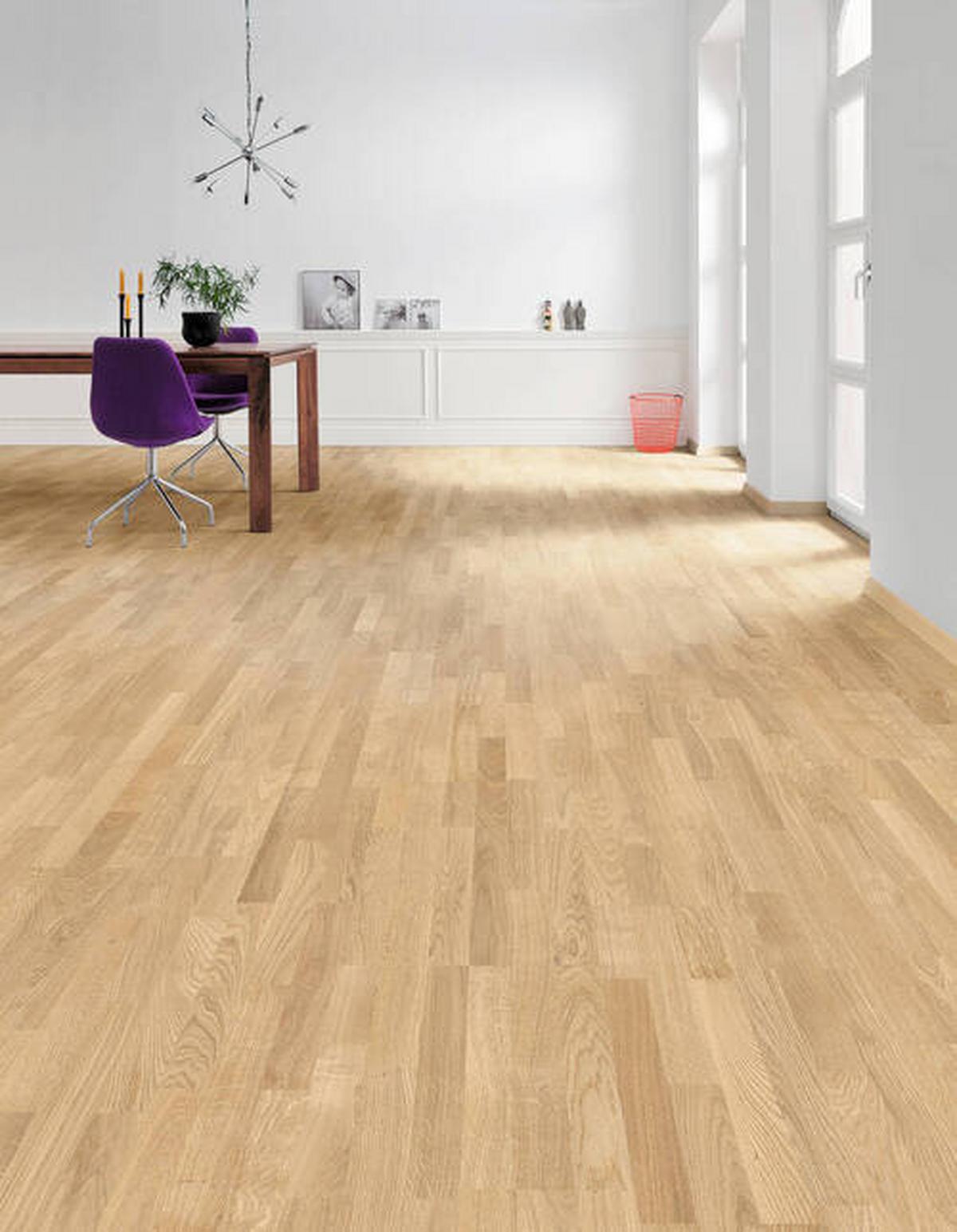 Parkettboden Eiche Nautur Permadur Sl - Eichefarben, Basics, Holzwerkstoff (18/108.5cm) - Living by HARO