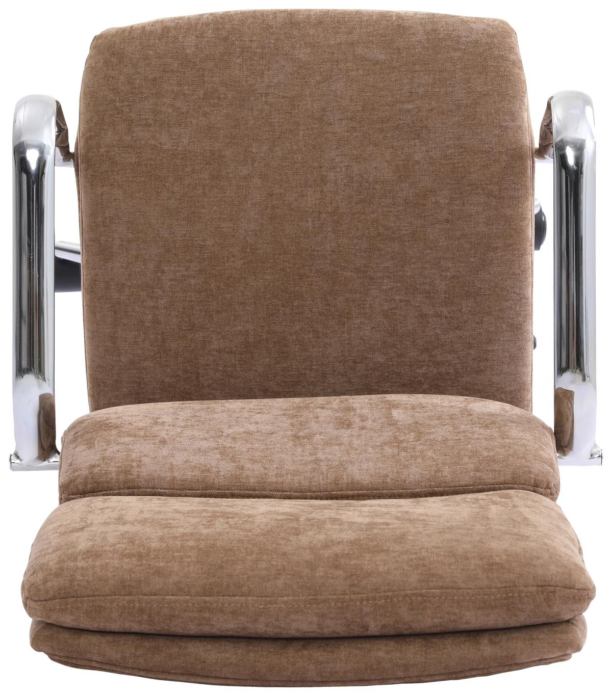 Drehstuhl Verona Braun B: 56 cm - Chromfarben/Braun, MODERN, Holz/Kunststoff (56/100-110/65,5cm) - Livetastic