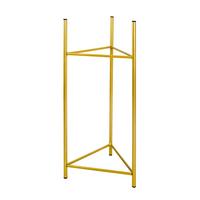 Blumenständer Aluminium Gold- Farben BxHxT: 35x75x35 cm - Goldfarben, Basics, Metall (35/75/35cm)