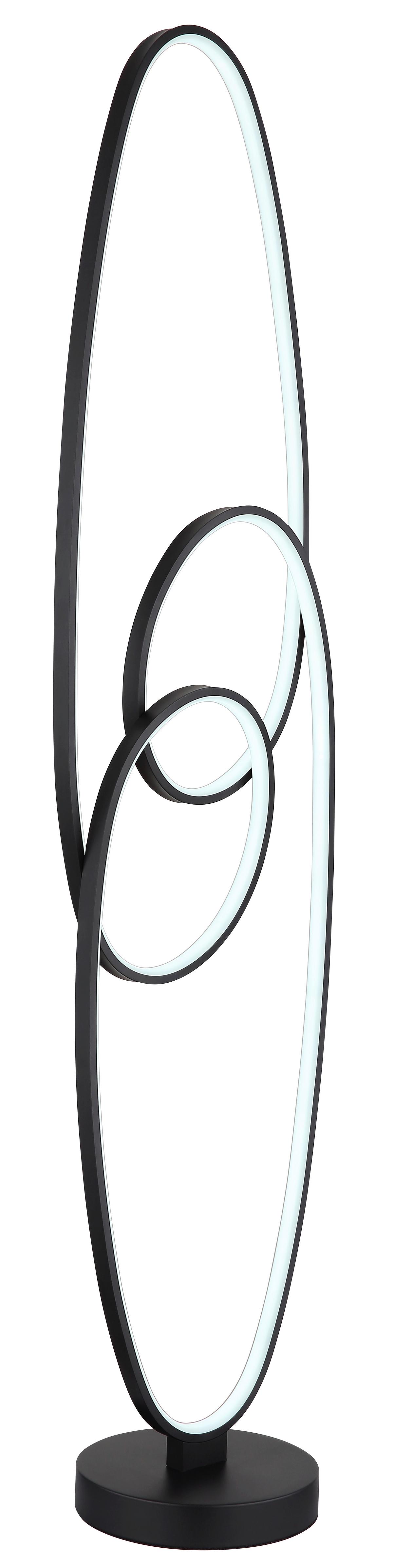 Led Állólámpa 67177-36s Spira - fekete/fehér, Design, műanyag/fém (29/20/122cm) - Globo