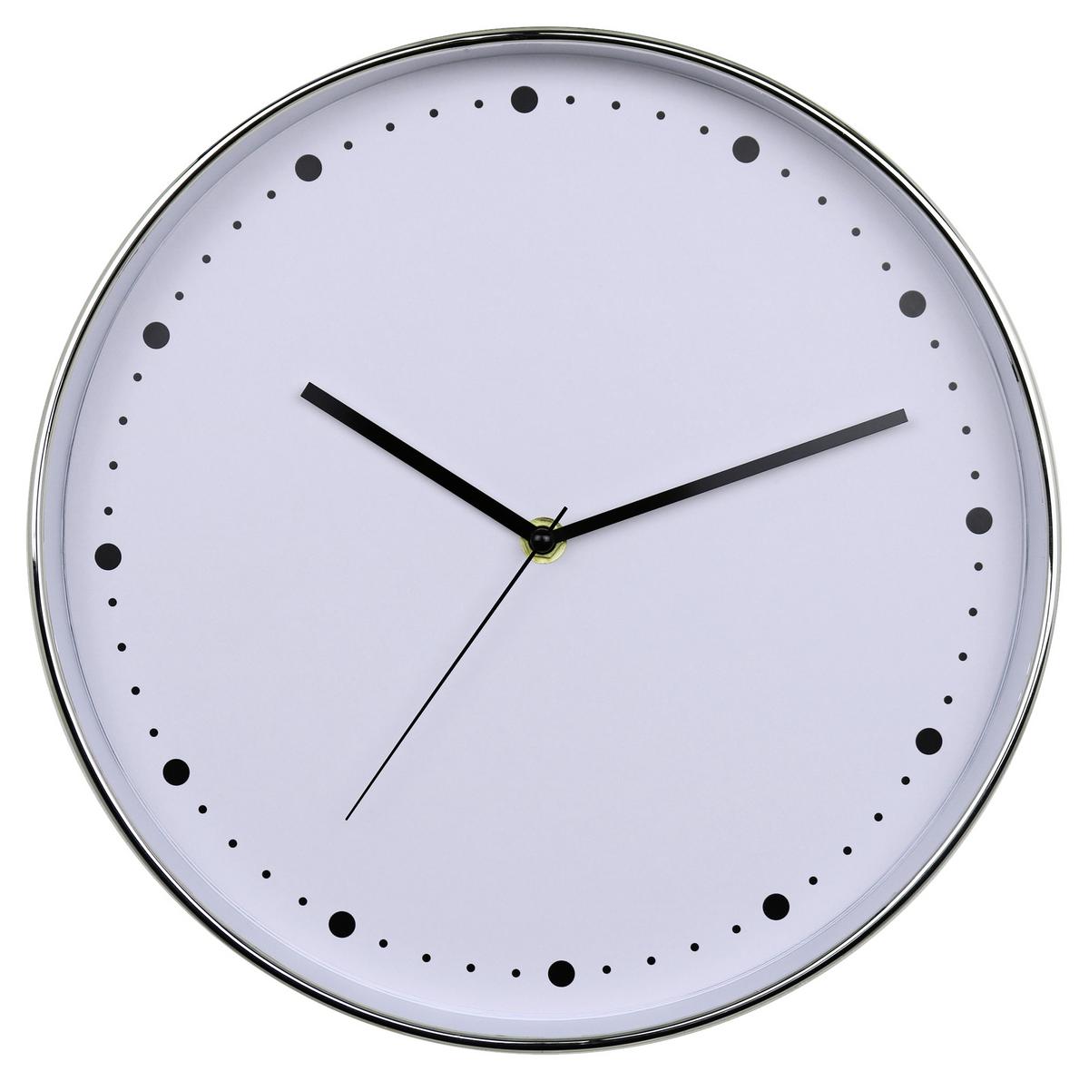 Wanduhr Naomi Versch. Designs, D: 30 Cm - Silberfarben, Basics, Kunststoff (30cm) - Ondega