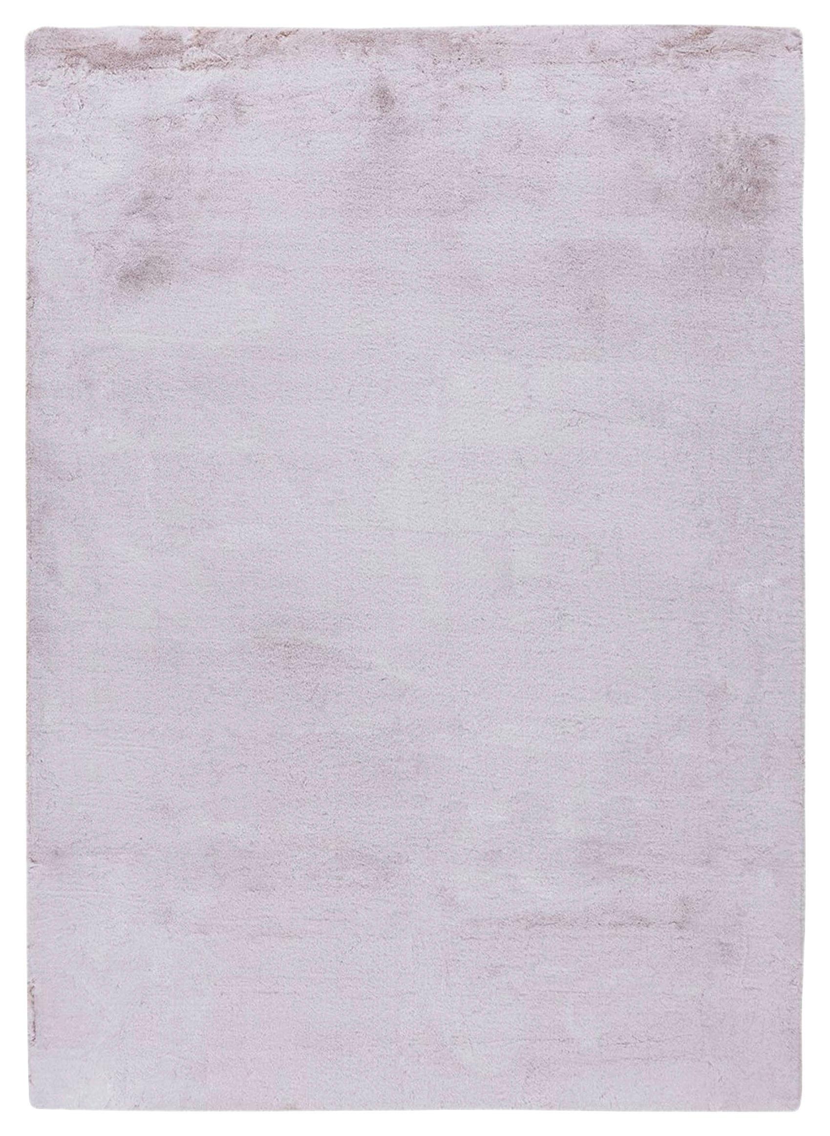 Hochflorteppich Saika 100 - Rosa/Weiß, KONVENTIONELL, Textil (80/150cm)