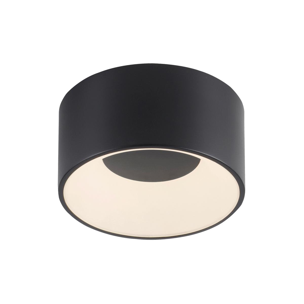 LED-Deckenleuchte 14325-18 Tanika - Schwarz, MODERN, Kunststoff/Metall (16/16/8cm)