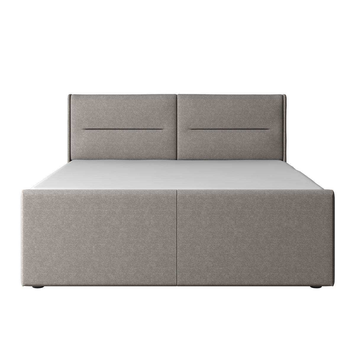 Boxspringbett Mit Bettkasten Kyoto Silberfarben 180x200 - Silberfarben, MODERN, Karton/Holzwerkstoff (180/200cm) - MID.YOU