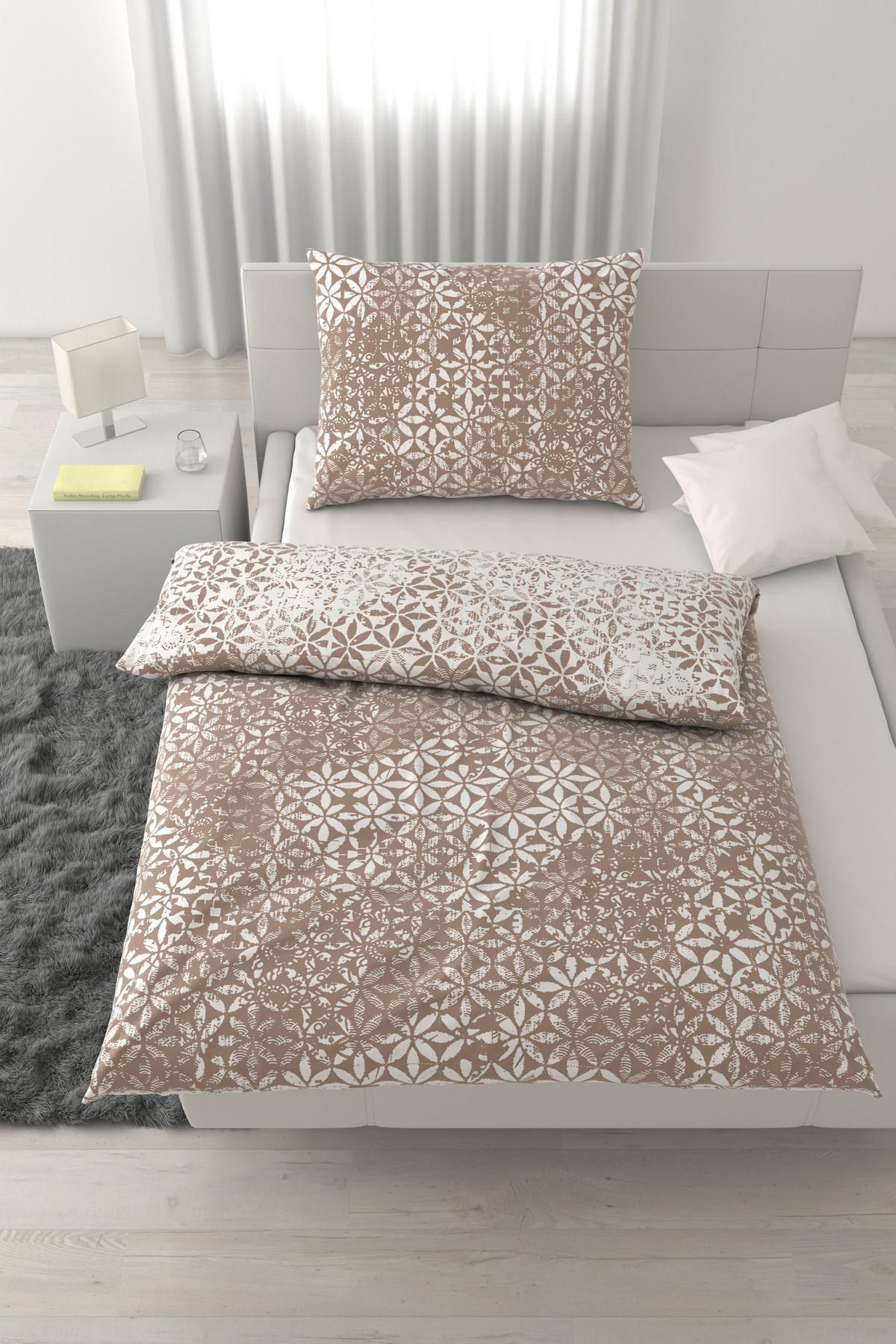 POSTEĽNÁ BIELIZEŇ DANIELA - taupe, Konventionell, textil (140/200cm) - Mömax