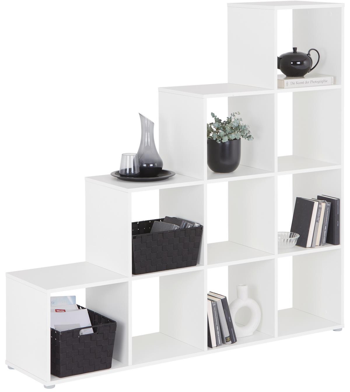 Raumteiler Pisa B: 149 cm Weiß - Weiß, MODERN, Holzwerkstoff (149/148/35cm)