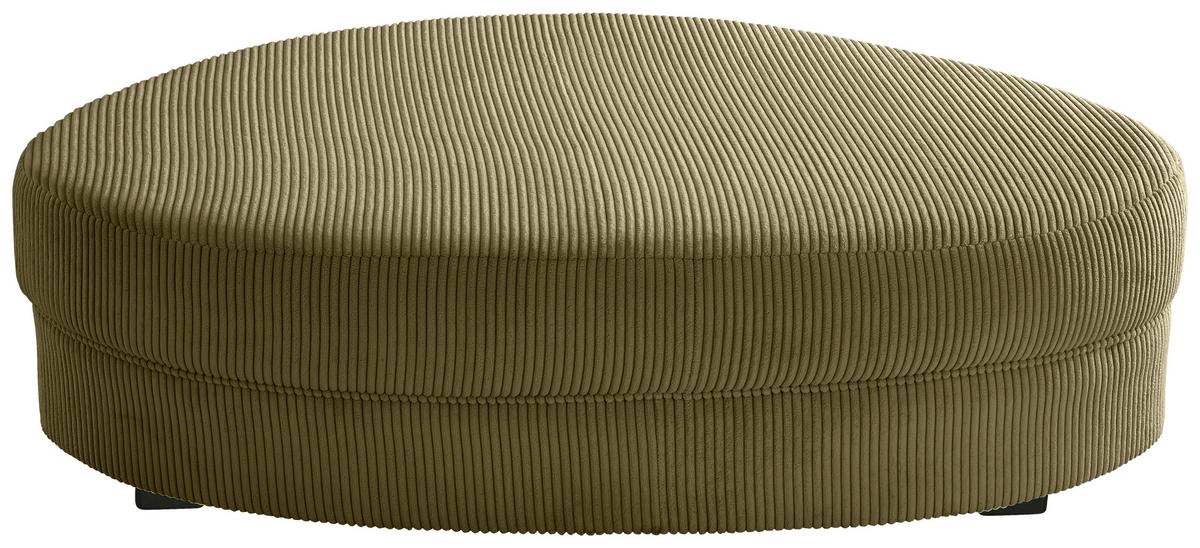 Wohnlandschaft Limoncello Olivgrün S: 300x160 cm - Schwarz/Olivgrün, Design, Textil (300/160cm) - Livetastic