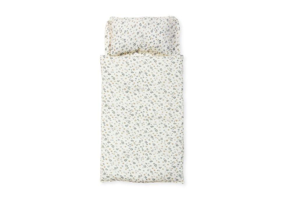 Bettwäsche für Puppenwagen mit Blumendruck - Multicolor, Basics, Textil (48/23/1cm) - Pinolino