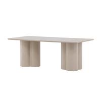 Olivia Olivia Beige L: 120cm - Beige, MODERN, Holz (120/60/45cm) - Livetastic