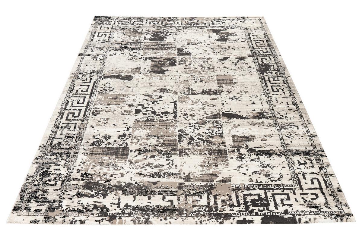 Webteppich Grau Naturfaser My Opal 160x230 cm - Schwarz/Grau, LIFESTYLE, Textil (160/230cm) - Obsession